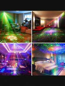 Đèn trang trí tiệc Mslitely DJ Disco Ball với cáp USB và chức năng chiếu hình ảnh theo nhạc, đèn nhấp nháy màu RGB, thân đèn ABS nguyên khối, thích hợp cho các bữa tiệc trong nhà, khiêu vũ, sinh nhật, lễ hội, quán bar, karaoke, Giáng sinh, đám cưới, biểu diễn, câu lạc bộ. - màu đen - Xem 8
