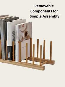 1 pieza Estantería portátil y compacta multifuncional, duradera, para mesita de noche, escritorio de oficina, almacenamiento en el hogar, diseño moderno, fácil montaje, ahorro de espacio, estante ligero para exhibir libros, decoración para sala de estudio