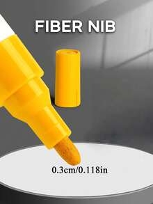 6 Color Waterproof Paint Pen Set,Non Fading Marker Pen, Quick-Drying And Permanent, Suitable For Rock Painting, Wood, Fabric, Plastic, Canvas, Glass - one-size - View 3