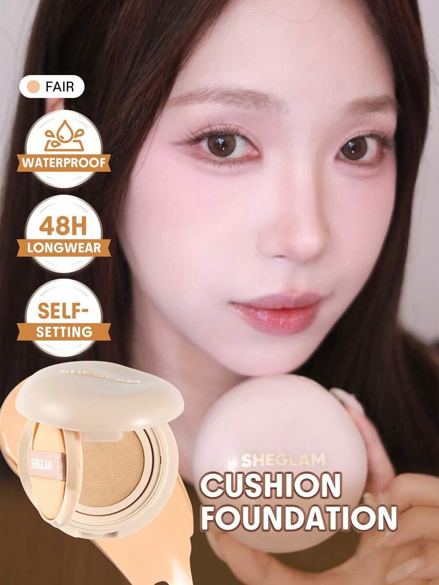 SHEGLAM Lock & Go Long-Lasting 氣墊粉餅-Fair 品牌 美容 化妝 化妝品 適合女性與女孩 完美搭配冬季春季 Y2K 時尚 流行 生日禮物 假期 派對準備就緒 最佳顏色 - Fair - 查看 1