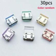 2/4/6/10/20/30 Pants Leg Shortening Invisible Fixing Clip, Pants Leg To Prevent Dragging, No Seam Hidden Buckle Leg Closure Device, Anti Pants Leg Dragging Roll Edge Buckle - Multicolor - View 12