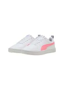 Puma Rickie Jr Kids Sneakers White / Pinkscape / Lilac Crush 384311 - 白色和粉紅色 - 查看 3