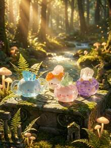 Blind Box (Non-Plush) Cute Crystal Ornament Cartoon Figurine Collectible Boxes, Cartoon-Themed Party Costume Dolls, Exquisite Tabletop Ornaments, Can Be Given As Christmas Gifts To Family And Friends - Tide play blind box - View 3