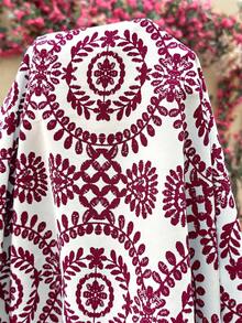SHEIN Đầm bầu không tay cổ tròn phối màu kiểu vintage - Đỏ và trắng - Xem 5