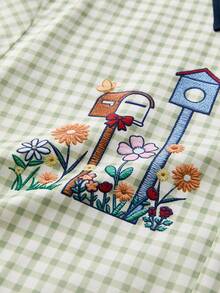 SWAVVY 男士时尚印花短袖衬衫，春夏款 - 黃色 - 查看 3