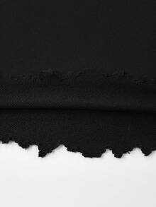 ROMWE MEN Men's Street Dark Graphic Print Ripped Short Sleeve T-Shirt - Black - View 3