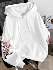 Resyla Y2K Style Women's Floral Slogan Graphic Print Pullover Sweatshirt Sweatshirt - White - View 2