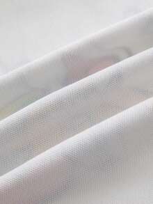 TOM & JERRY X SHEIN 男童休闲卡通图案撞色袖T恤，夏季 - 藍白色 - 查看 5