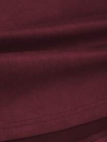 Sweetra Women's Coffee Brown Suede Faux Skirt With Single-Breasted Design, Autumn/Winter Western Skirts