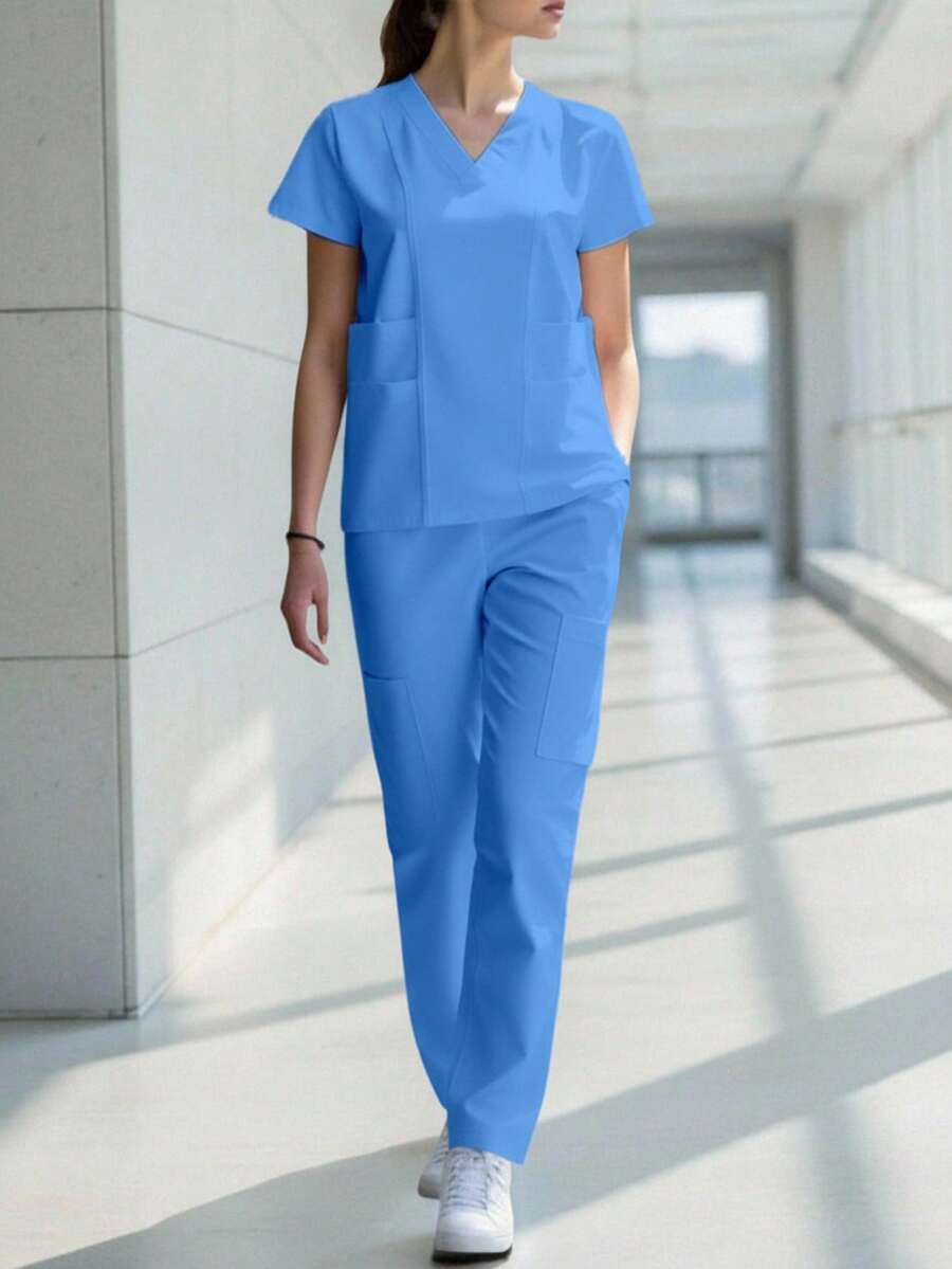 HYGEA MEDICAL UNIFORMS HYGEA HANNIA 防漏外科睡衣 - Azul Plumbago - 查看 1