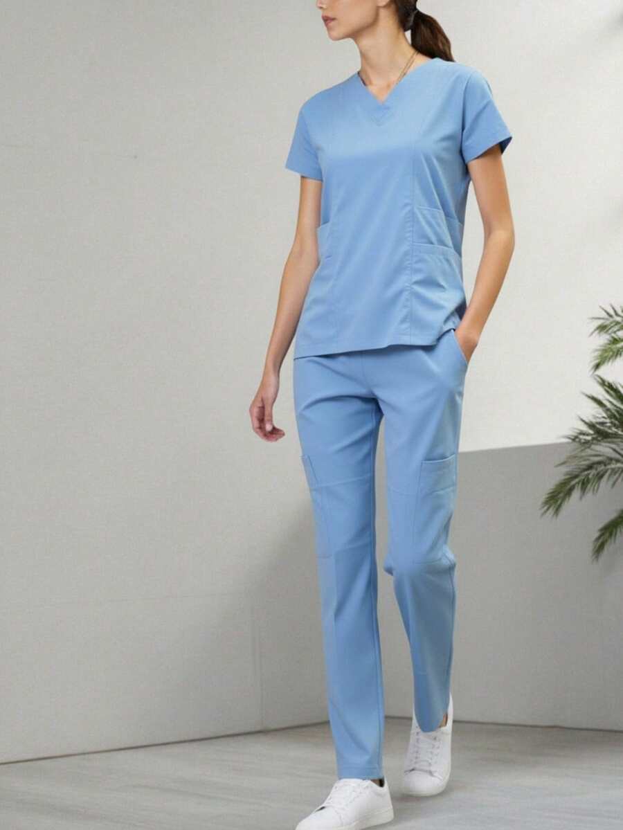 HYGEA MEDICAL UNIFORMS HYGEA HANNIA 防漏外科睡衣 - Azul Cielo - 查看 1