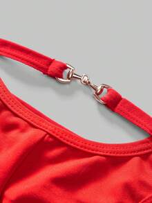 DrisQ Men's Sexy Solid Color Thong Underwear, Suitable For Valentine's Day - Red - View 4