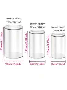 亚克力透明存钱罐，可存可取，透明存钱罐，带盖透明存钱罐 - 無色 - 查看 10