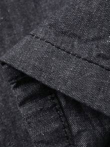 DAZY Tween Boy Casual Washed Hoodie And Denim Pants Set Spring - Light Grey - View 8