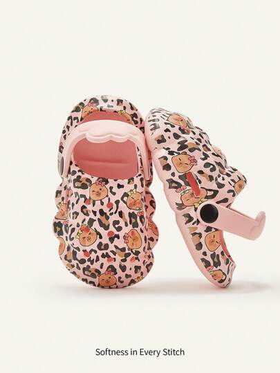 Cozy Pixies 1 paio di ciabatte/sandali per bambini antiscivolo, traspiranti, a motivi carini, leggeri, adatti per uso interno ed esterno, comodi e morbidi