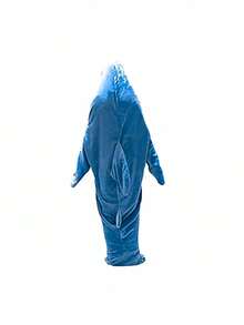 A Shark-Print Plush Hooded Bathrobe That Combines The Functions Of A Bathrobe, Loungewear, And Sleeping Bag. A Winter Bathrobe, Comfortable Long-Sleeved Zip-Up Pajama Set Perfect For Fall And Winter Wear - Women'S Soft Plush Loungewear. - Multicolor - View 7