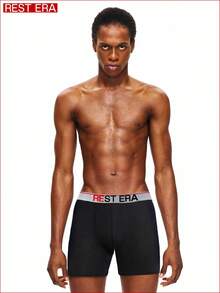 Bộ 6 quần lót boxer nam in chữ. - Nhiều màu - Xem 5