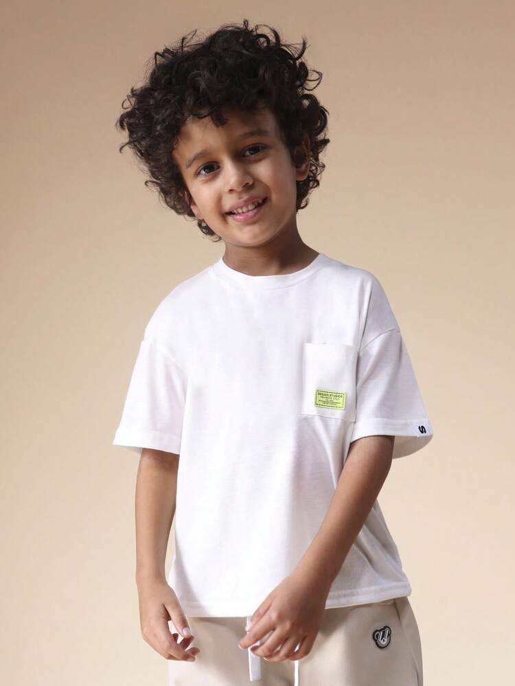 Crew Neck Tee With Chest Pocket