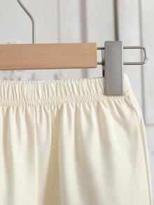 SHEIN 2pcs/Set Baby Boy Infant Toddler Newborn Spring/Summer Floral Trim Long Sleeve Casual Shirt With Matching Pants Set, Suitable For Outings, Comfortable Home Wear, Light Sports, And Birthday Party Muslim Baby Boy Clothes Baby Boy Party Wear Baby Arabic Clothing Baby Boys Outfit - Apricot - View 6