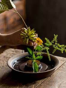 Joivida Flower Vase Copper Pin For Flower Arranging, Flower Vase Base Pad, Pin Holder, Flower Arranging Fixing Tool - Multicolor - View 10