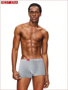 3pcs/Pack Men's Letter Elastic Waist Briefs - Multicolor - View 3