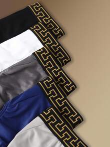 SHEIN Calzoncillos minimalistas de hombre con parches de cinta - Multicolor - Ver 6