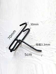 1pc Metal Display Stand For Grid Panels, Grid Display Rack, Grid Hold Base, Wall Grid Accessories, Picture Display Iron Decorative Rack, For Jewelry, School Artwork, Photo Exhibits - Black - View 22