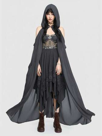Fairycore Forest Fairy Queen Solid Color Retro Fashion Cloak