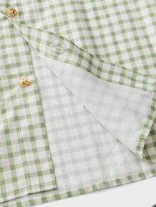 SWAVVY 男士时尚印花短袖衬衫，春夏款 - 黃色 - 查看 5