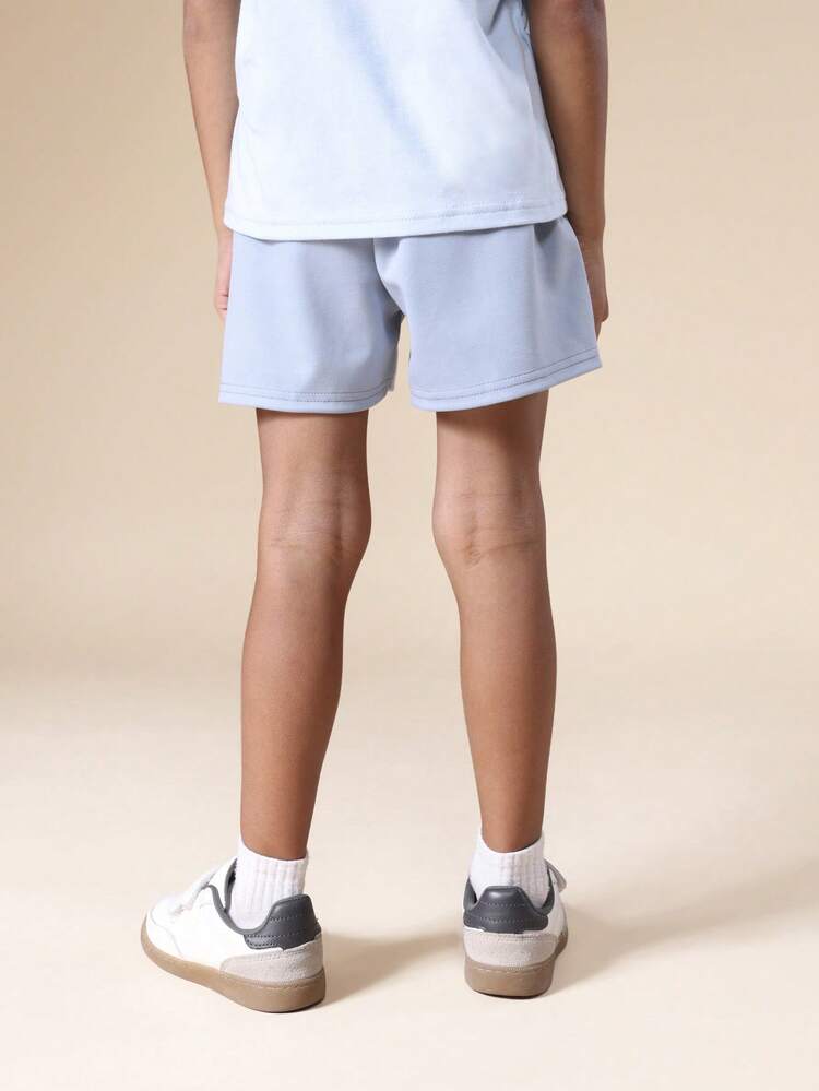 Light Blue Track Shorts