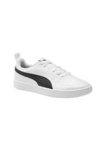 Puma Rickie J Men's Running Shoes White 384311 - White with black - View 2