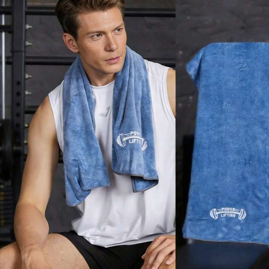 1 Piece Sports Towel Super Absorbent Quick Dry Soft Skin Friendly Multi Functional Gym Towel Workout Sweat Towel Yoga Pilates Mat Running Outdoor Exercise Bath Towel Simple Design Solid Color All Season Use For Men Women Fitness Enthusiasts Home Gym Essentials - Multicolor - View 1