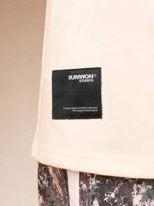 SUMWON 男童无袖背心，印有东京布鲁克林伦敦图案，橙色文字，休闲夏季背心 - 杏色 - 查看 5