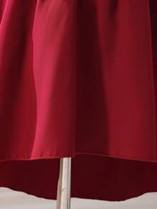 Glamorique Kids Rochie de petrecere elegantă și plină de farmec, cu paiete roșii și bretele spaghete, pentru fete tinere - Burgundia - Vizualizare 4