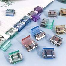 2/4/6/10/20/30 Pants Leg Shortening Invisible Fixing Clip, Pants Leg To Prevent Dragging, No Seam Hidden Buckle Leg Closure Device, Anti Pants Leg Dragging Roll Edge Buckle - Multicolor - View 8