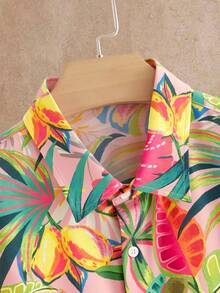 EASEVO Áo sơ mi nam tay ngắn in họa tiết, thích hợp cho kỳ nghỉ, tiệc tùng, đi biển. - Nhiều màu - Xem 9