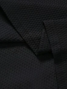 Manfinity Homme Men's Casual/Office Versatile Contrast Striped Trim Short Sleeve Polo Shirt, Summer - Black - View 5