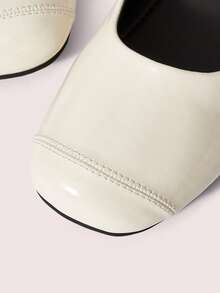 CUCCOO DOLLMOD Women's Buckle Design Casual Fashionable Flat Shoes Valentine's Day - Apricot - View 8