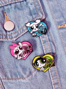 THE POWERPUFF GIRLS X SHEIN 女士胸针 - 彩色 - 查看 2