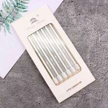 6Pcs/Boxed Birthday Cake Candle Party Candle Long Rod Golden Thread Pencil Candle Slender Candle Baking Candle - Multicolor - View 4