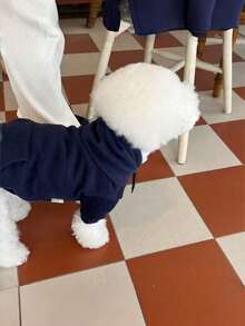 1PC Thermal Lined Faux Fur Hoodie Sweatshirt Warm Cozy Pet Outfits For Small Dogs Cats Autumn Winter Clothing Puppy Kitty Apparel Cute Fashion Vest - Multicolor - View 15