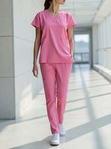 HYGEA MEDICAL UNIFORMS HYGEA HANNIA 防漏外科睡衣 - 粉色 - 查看 1