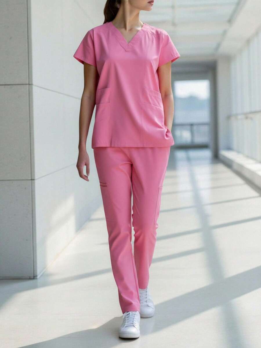 HYGEA MEDICAL UNIFORMS HYGEA HANNIA 防漏外科睡衣 - 粉色 - 查看 1