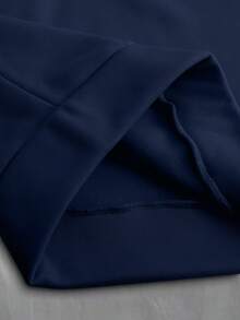 Manfinity Homme 加大码男士极简印花圆领长袖卫衣长裤套装 慢跑套装 运动服套装 男士卫衣长裤套装 - 藏蓝色 - 查看 7