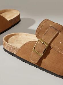 Solecia Chaussures plates, décontractées et confortables à motif géométrique pour femmes - Bronze - Voir 5