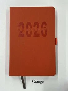 2026 New Calendar Log Self Discipline Check In Time Management One Page One Day 365 Days Plan Book Comes With 5 Plan Stickers A5 Plan Notebook Learning Start Gift Suitable For Work And Study, School Supplies,Back To School