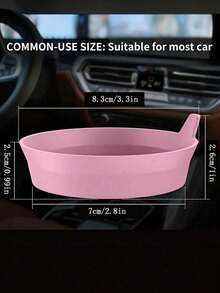 4/1 汽车杯垫，闪亮杯架嵌式杯垫，通用汽车防滑杯架镶嵌装饰硅胶杯垫，汽车内饰垫，8厘米/3.1英寸柔软水晶水钻橡胶垫套装，圆形汽车饮料杯垫，汽车内饰配件 - 彩色 - 查看 7