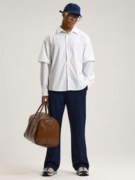 Musero 宽松版型重磅针织慢跑裤，饰有贴布细节，弹性抽绳腰带，秋冬必备单品