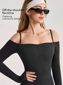 OutZeal Women Tummy Control Removable Pads Flared Strap Black Outdoor Jumpsuit Daily Casual - Black - View 4