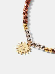 MOTF PREMIUM Women's Fashionable & Elegant Sun Pendant Necklace, Daily Wear - Multicolor - View 7